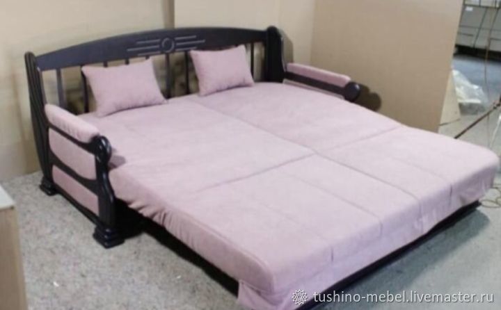 Диван из массива бука Аккордеон