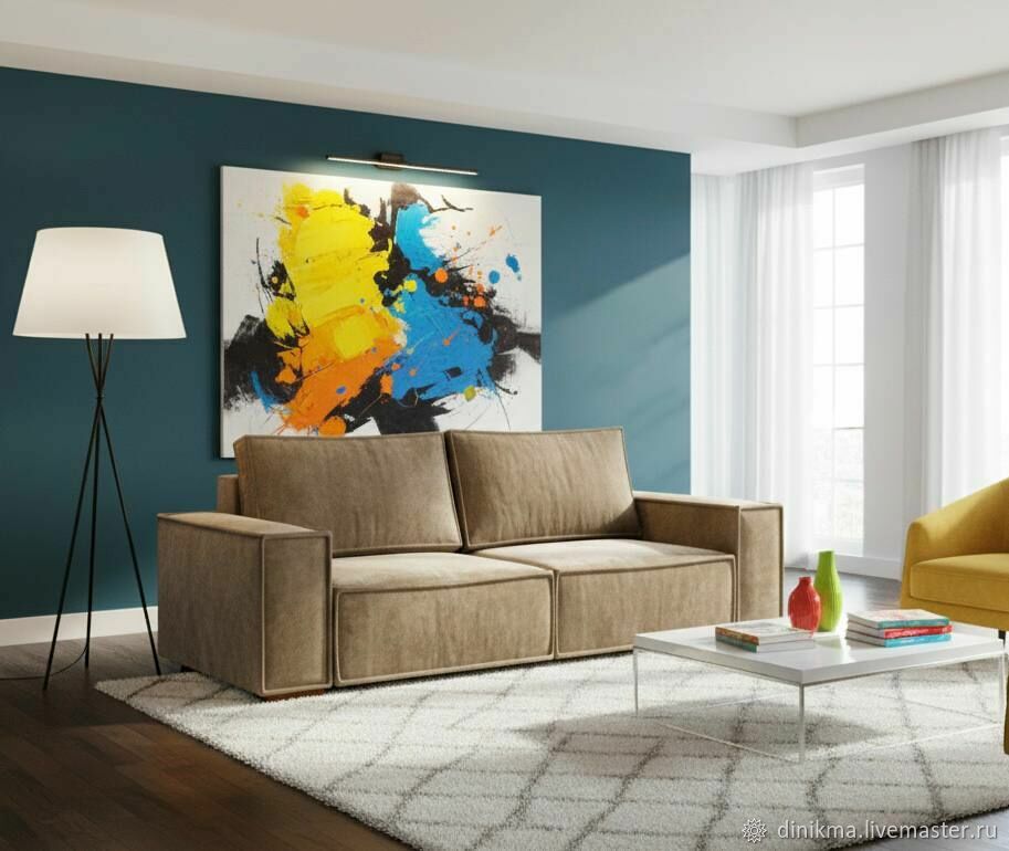 Дизайнерский диван Сапол прямой