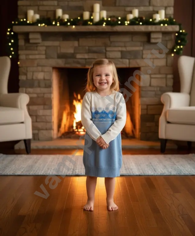 Вязаное платье для девочки 104 Barkito