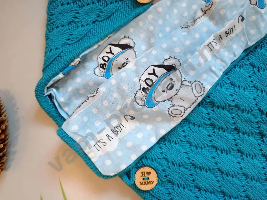 Конверт для новорожденных ручная работа