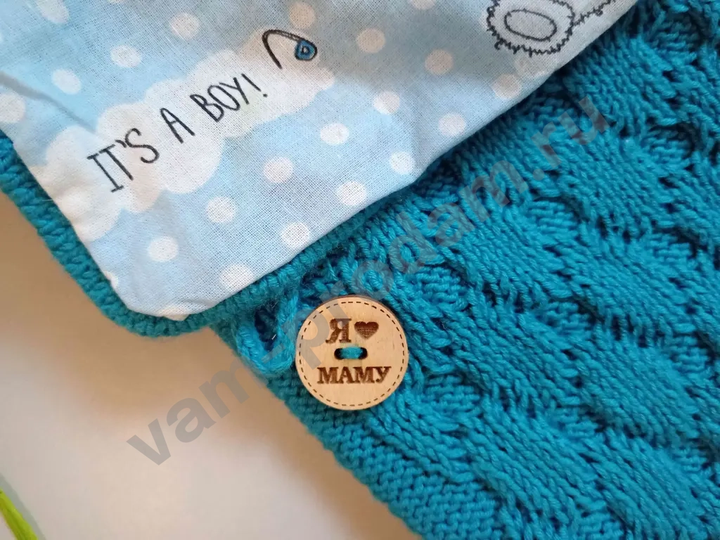 Конверт для новорожденных ручная работа