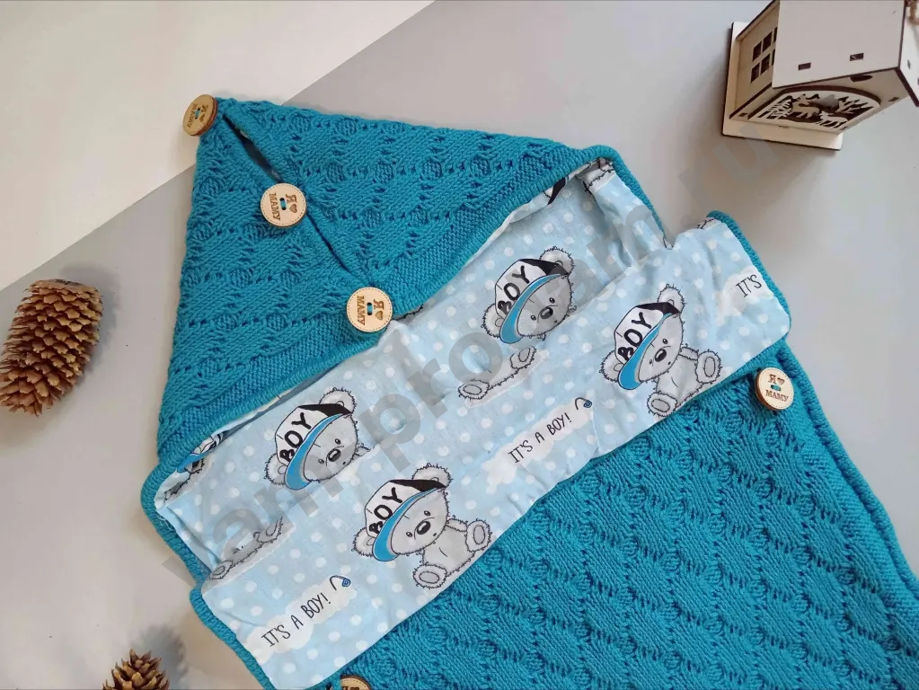 Конверт для новорожденных ручная работа