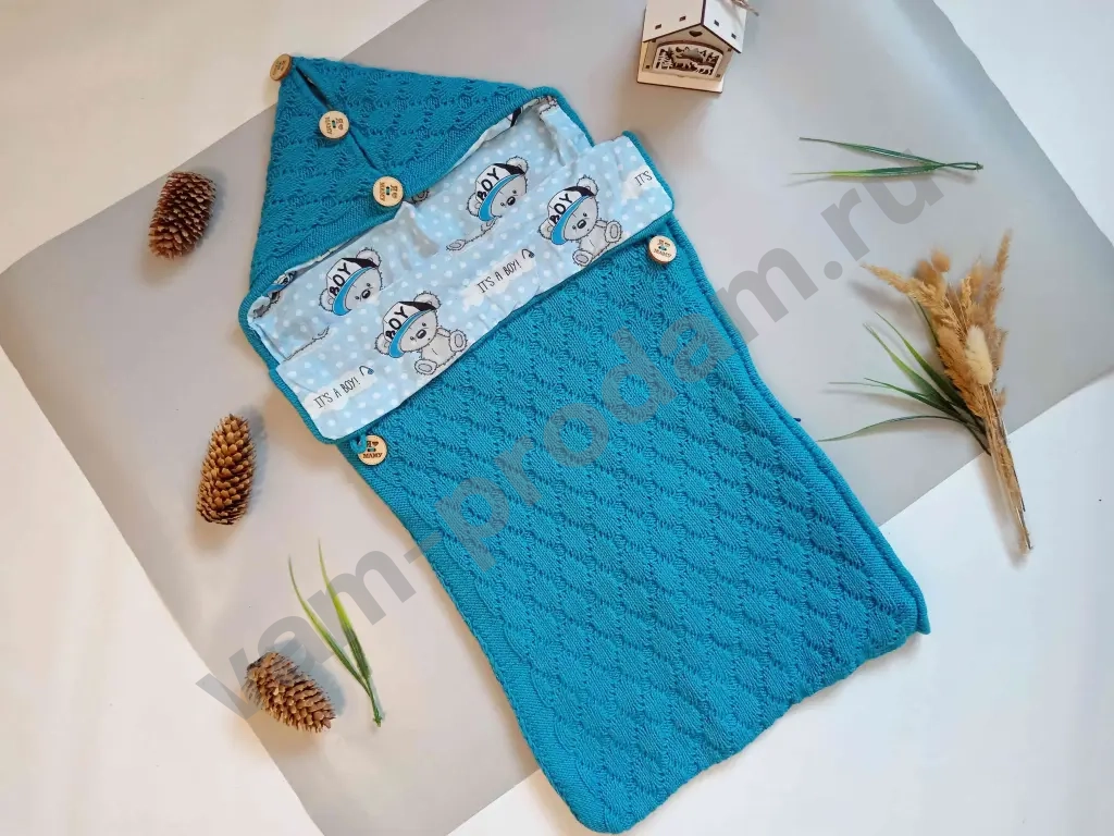 Конверт для новорожденных ручная работа