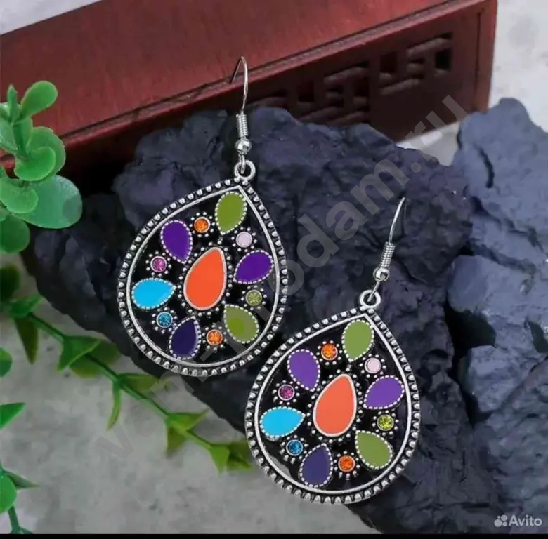 Серьги винтажные