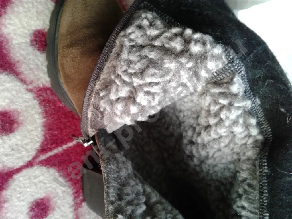 Сапоги замша евромех р.37