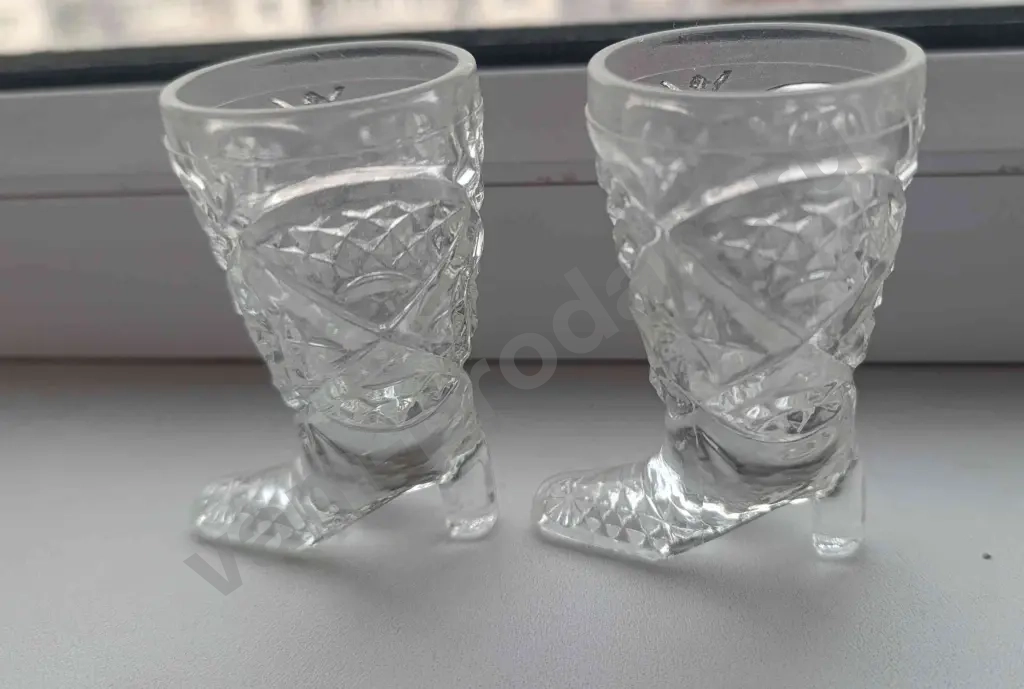 рюмки- сапожки хрустальные