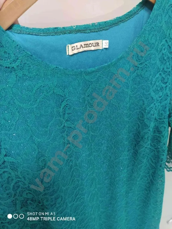 изумрудное платье 46/48
