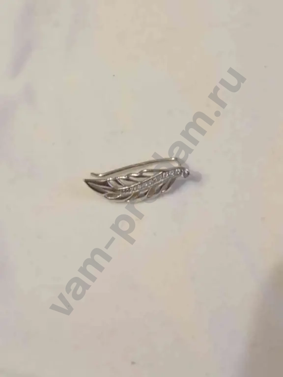 серебряное кольцо 17 размер и моносерьга