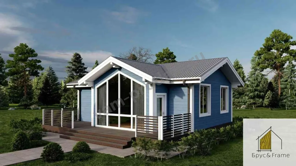 Каркасный дом 130 м³ К