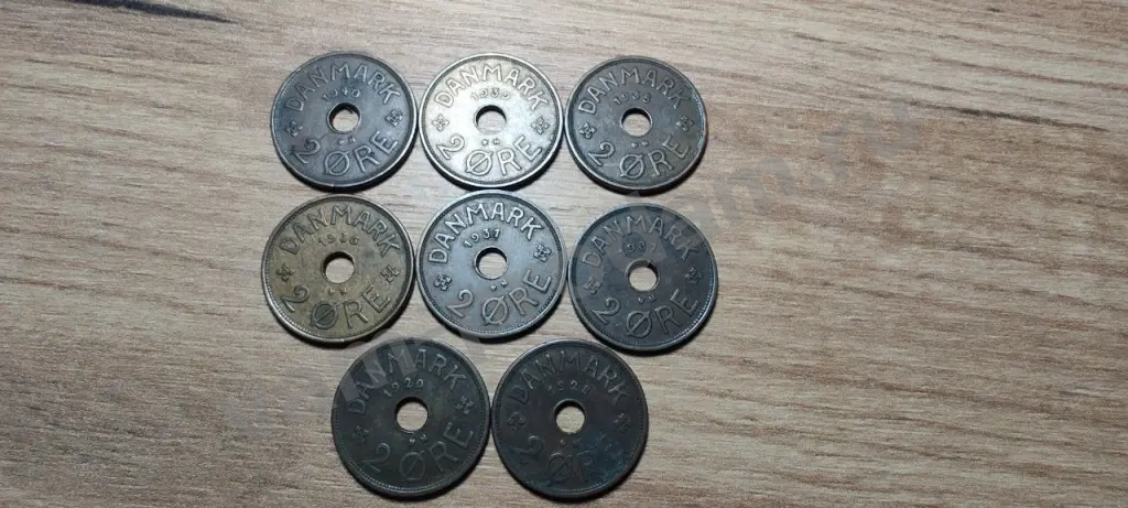Монеты Дании 1928-40 год