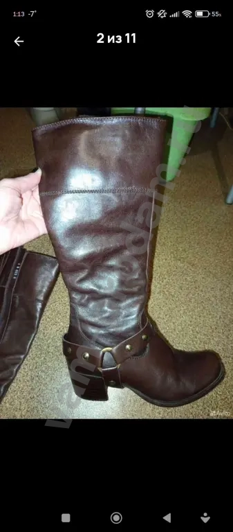 сапоги натуральная кожа