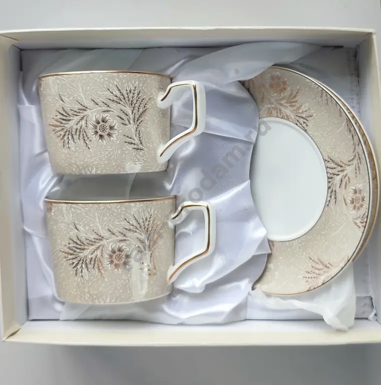 Чайный набор Lefard "золотые узоры"(на 2персоны))