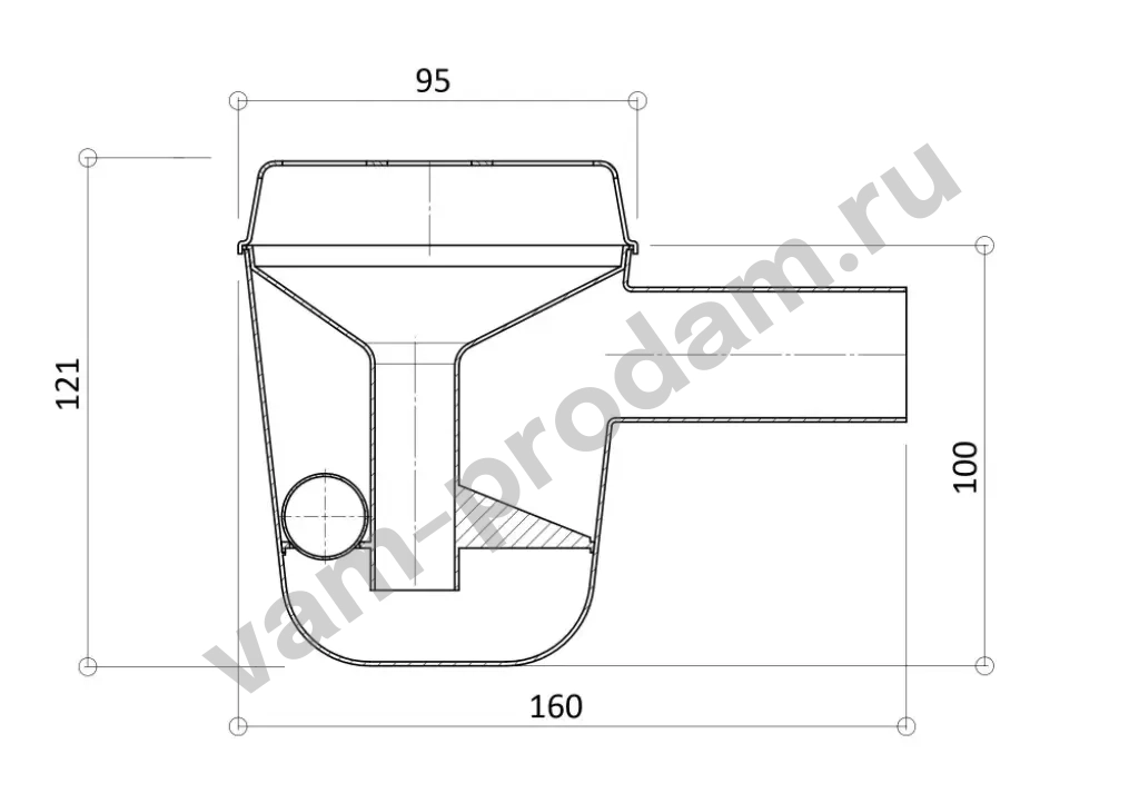 Сифон для кондиционера G-33