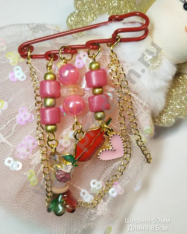 Брошь-булавка "дыхание весны ", новая