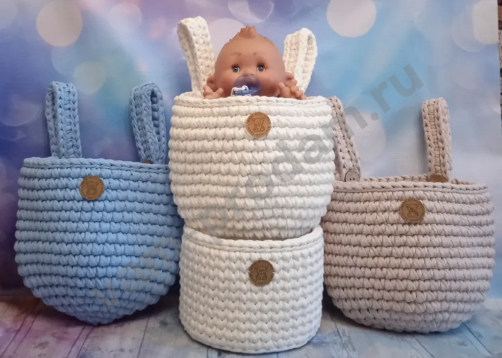 Корзина-органайзер на кроватку