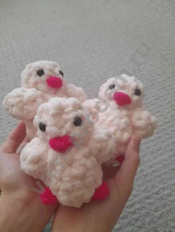 вязаные игрушки пингвины