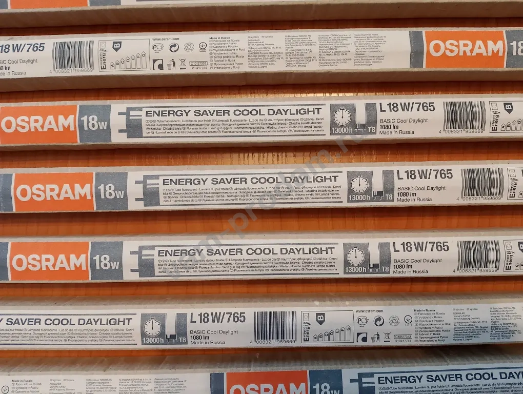 Лампа люминесцентная OSRAM 18W/765.18Вт.Т8 G13