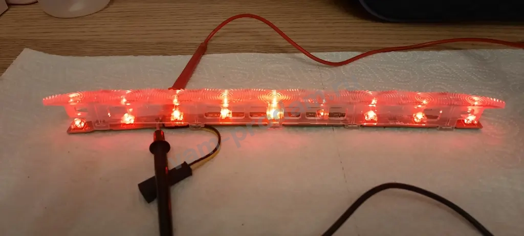 Плата стоп-сигнала с рассеивателем,Opel Astra J