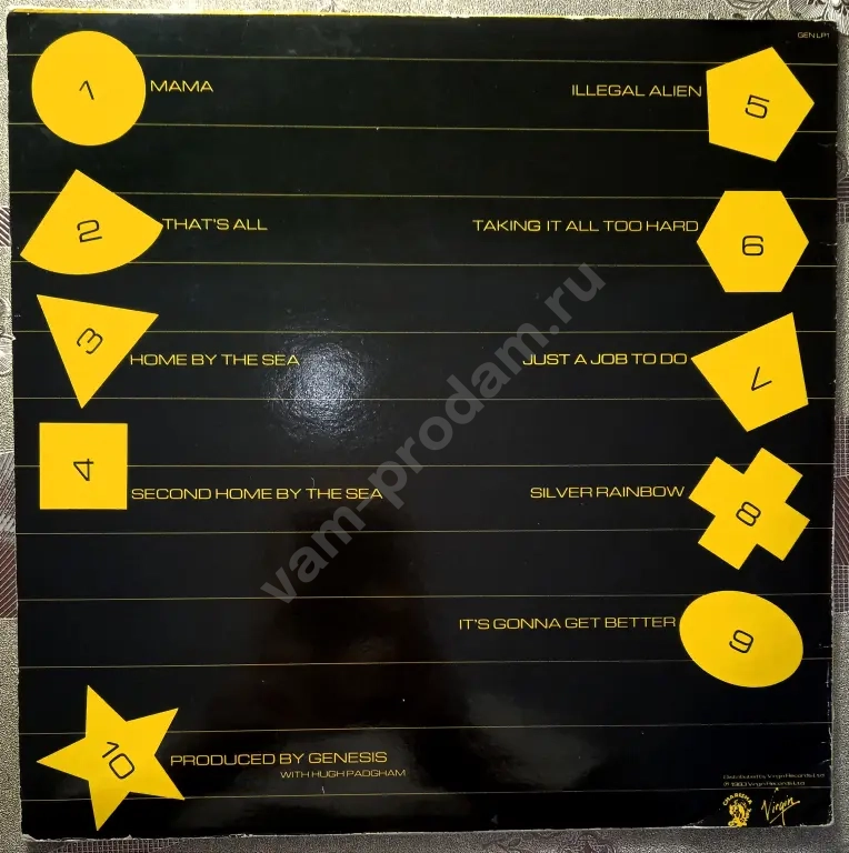 Genesis - Genesis (Mama) 1983 UK