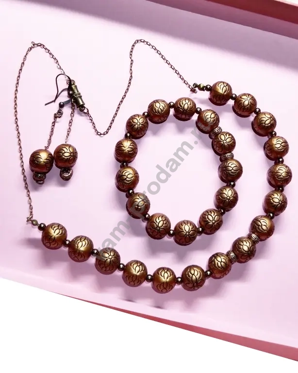 комплект бижутерии =Античная симфония = ручная работа, новый