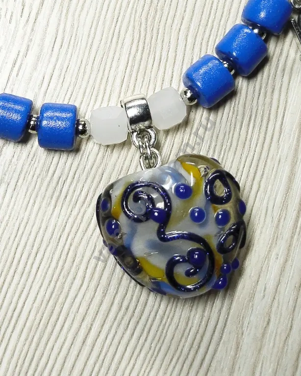 Небесная симфония: набор украшений с сердцем, ручная работа, новый