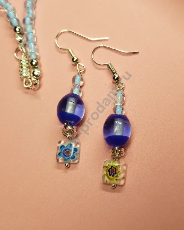 Небесная симфония: набор украшений с сердцем, ручная работа, новый