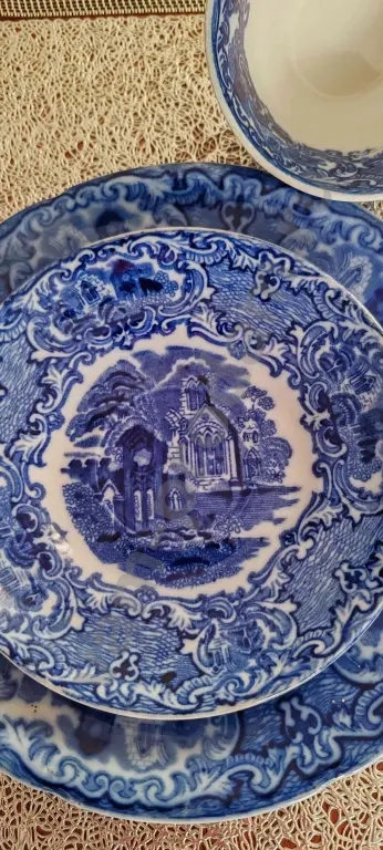 Винтажное чайное трио Англия George Jones and Sons