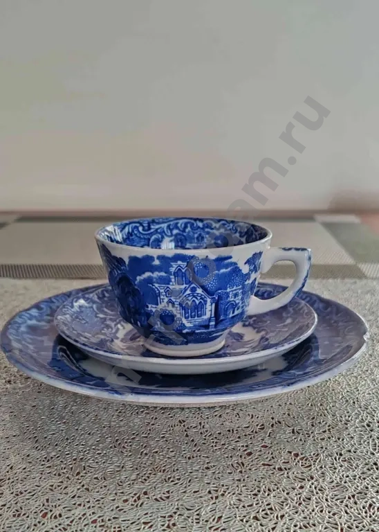 Винтажное чайное трио Англия George Jones and Sons