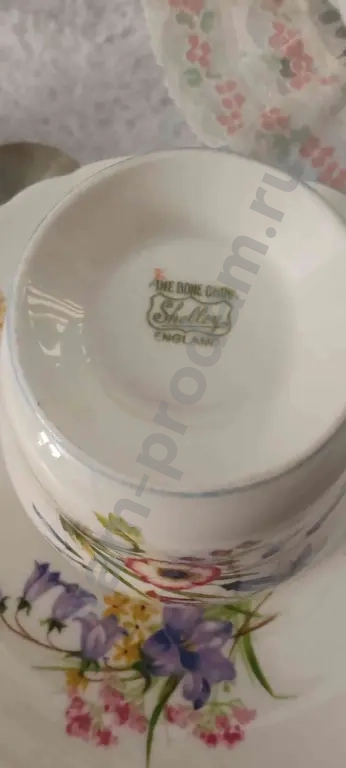 Винтаж Shelley чайная пара