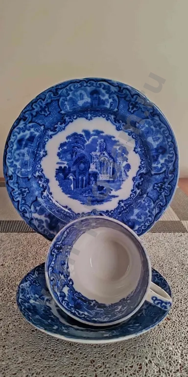 Винтажное чайное трио Англия George Jones and Sons