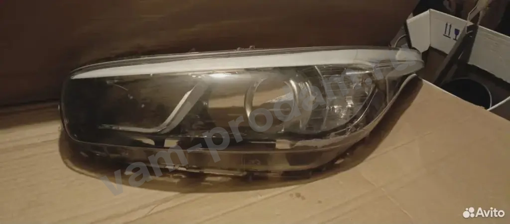 Киа Сид Стекло фары Левой Ceed 2012-18 JD, G4FD