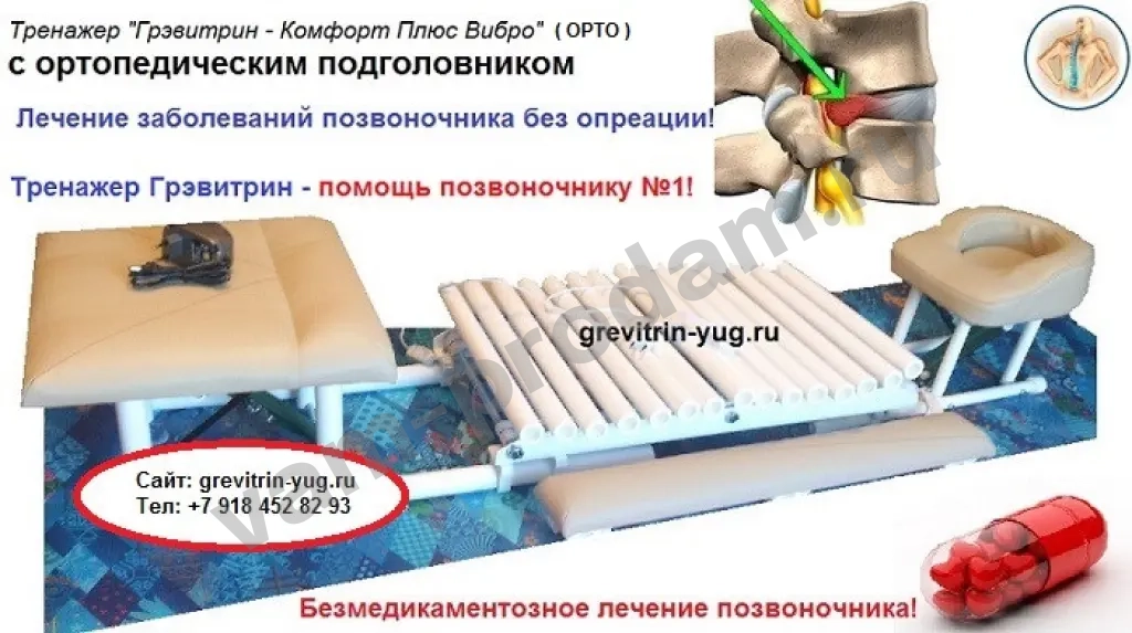 Тренажер для вытяжки, растяжки позвоночника цена Грэвитрин-Комфорт плюс Вибро+Фри ОРТО купить