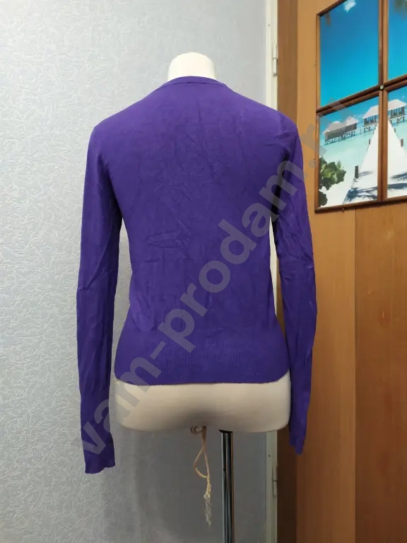 Кардиган фиолетовый вискоза