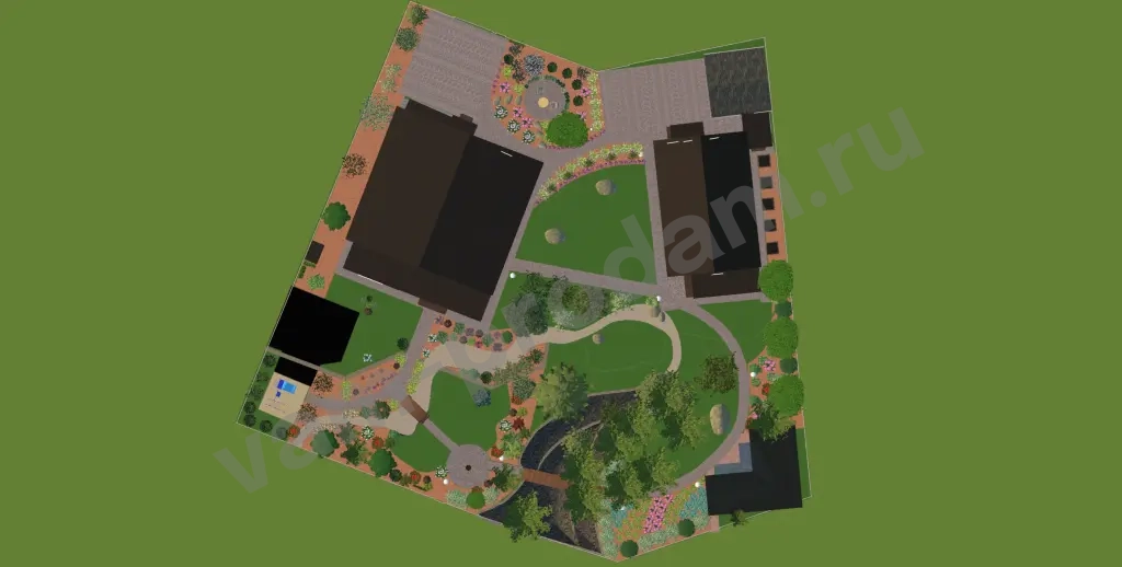 Ландшафтный Дизайн - проект благоустройства и озеленения с реализаций