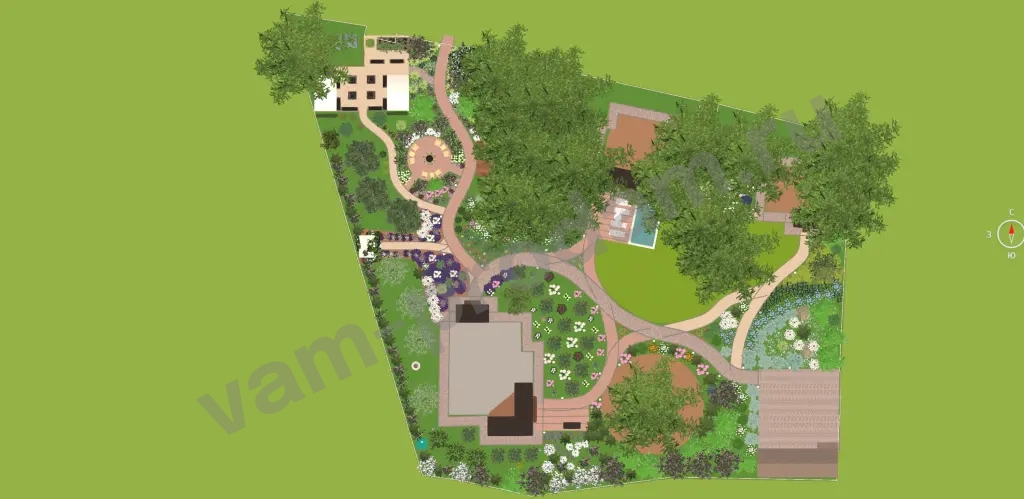 Ландшафтный Дизайн - проект благоустройства и озеленения с реализаций