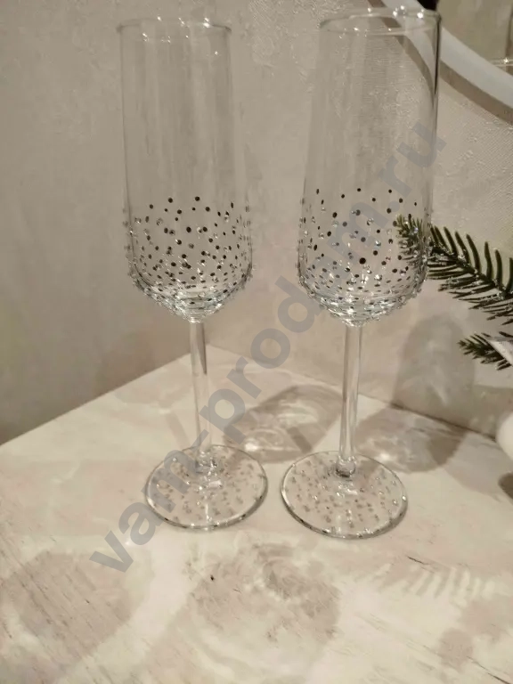 Свадебные бокалы,свадебный поднос для колец