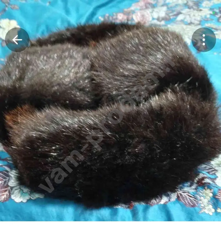 Шапка ушанка из нутрии