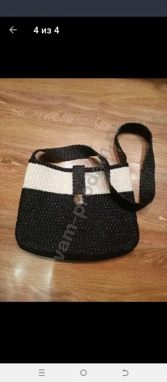 Сумка-шоппер, пляжная сумка из экологичного материала (переработанный пластик).