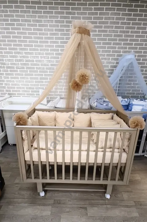 Детская кроватка с маятником Эксклюзив