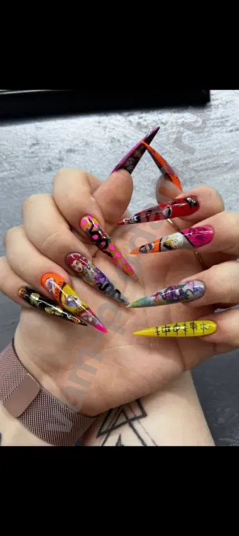 наращивание ногтей