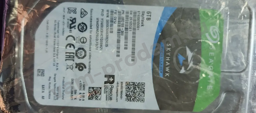 Seagate 6 ТБ Внутренний жесткий диск (ST6000VX001)