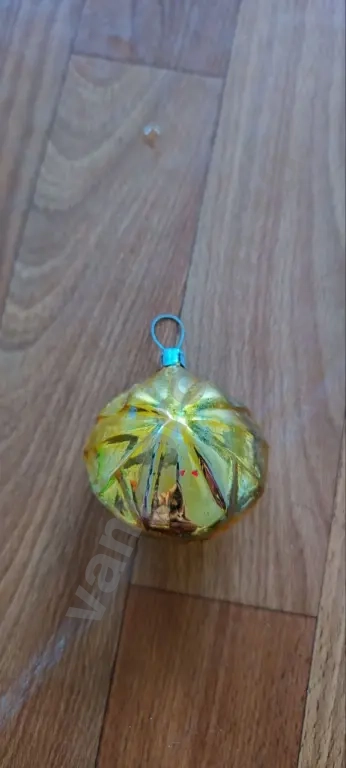 Ёлочная игрушка СССР шар стекло шарик винтаж