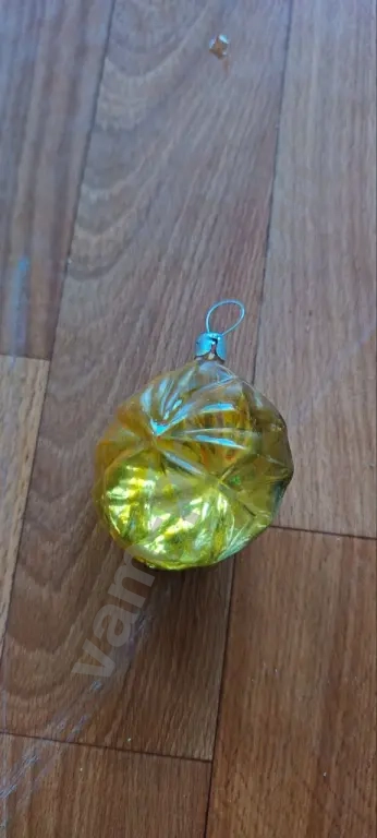 Ёлочная игрушка СССР шар стекло шарик винтаж