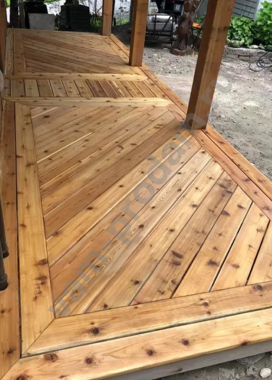 Палубная доска из лиственницы 27х120х4000 сорт AB