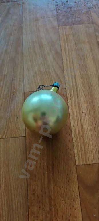 Ёлочная игрушка СССР. Шар с цветами