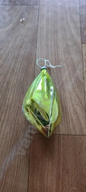 Елочная игрушка СССР сосулька, льдинка, кристалл