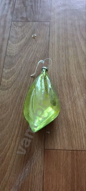 Елочная игрушка СССР сосулька, льдинка, кристалл