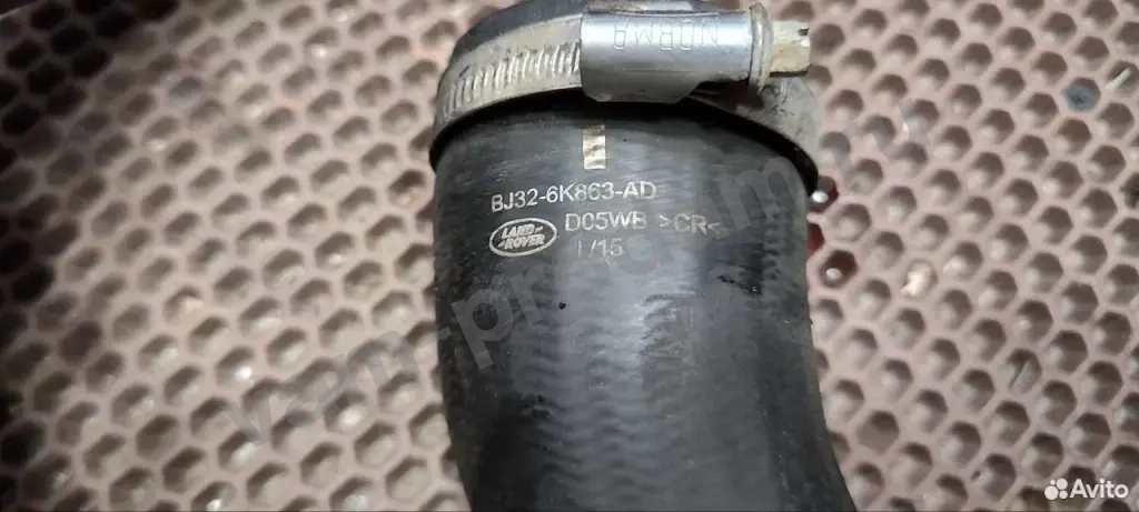 Патрубок интеркулера Land Rover Evogue L538 2.2 DT