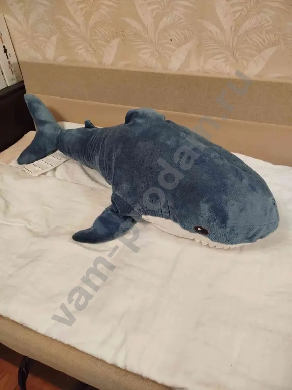Мягкая игрушка легендарная Акула из IKEA (родная), состояние новое, длина 1 метр