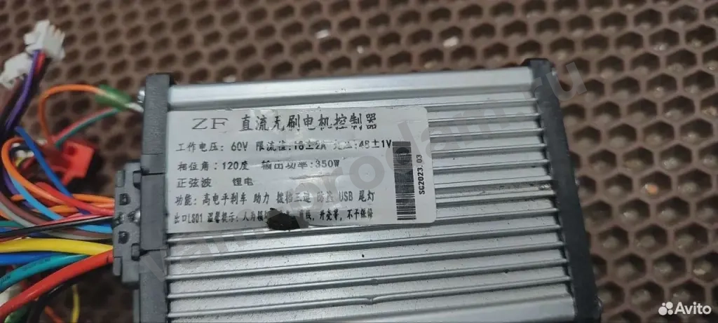 Контроллер 60v 16A 350w на запчасти